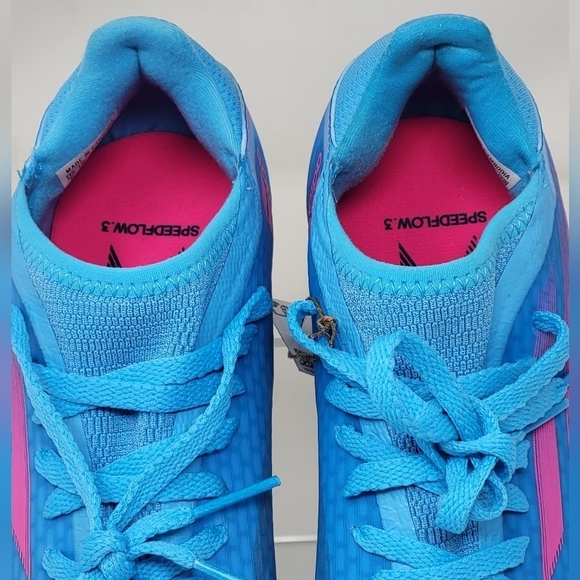 Adidas X Speedflow.3 FG GW7483 Aqua Blue Football Soccer Cleats Mens Size 5 New - Picture 10 of 11